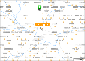 map of Skaštice