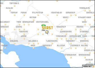 map of Skast