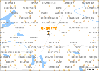 map of Skaszyn
