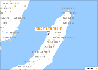 map of Skattebølle