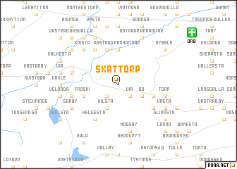 map of Skättorp