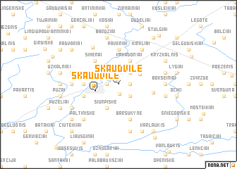 map of Skaudvilė