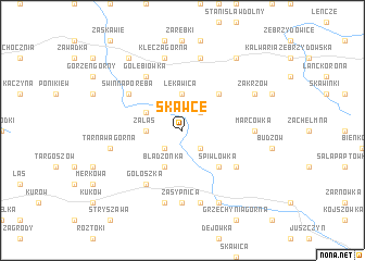 map of Skawce