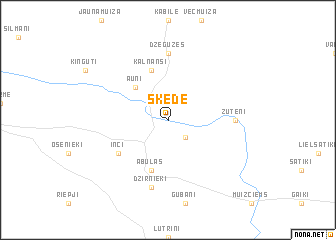 map of Šķēde