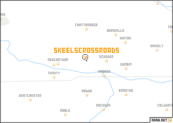 map of Skeels Crossroads