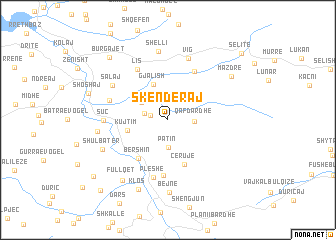 map of Skënderaj