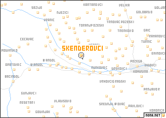 map of Skenderovci