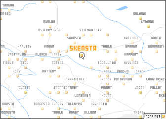 map of Skensta