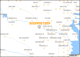 map of Skeppnetorp