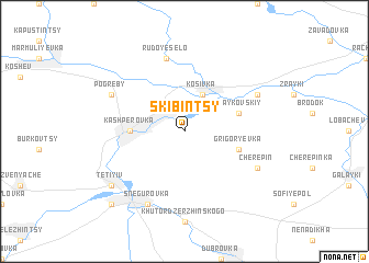 map of Skibintsy