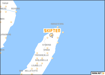 map of Skiften