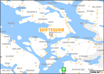 map of Skiftesvika