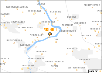 map of Ski Hill