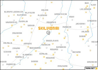 map of Skilvioniai