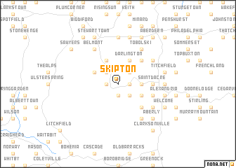 map of Skipton