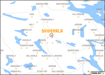 map of Skivemåla