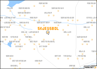 map of Skjedsbøl