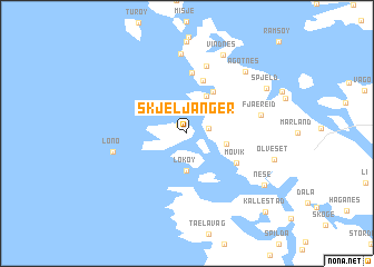 map of Skjeljanger