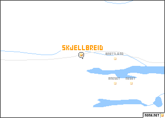 map of Skjellbreid