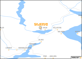 map of Skjervo