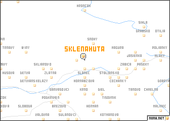 map of Sklená Huta