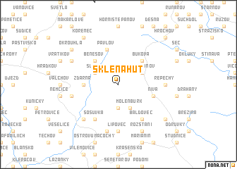 map of Sklená Hutʼ