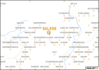 map of Sklené