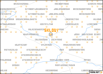 map of Skłody