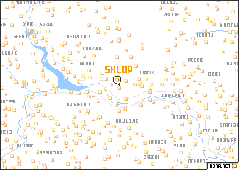 map of Sklop