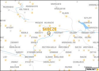 map of Skocze