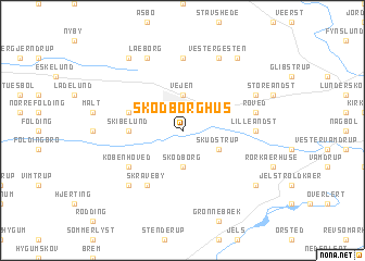 map of Skodborghus