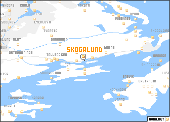 map of Skogalund