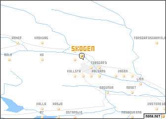 map of Skogen