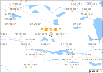 map of Skoghult