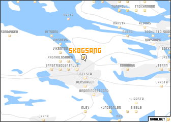 map of Skogsäng