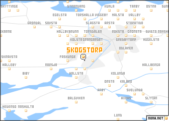 map of Skogstorp