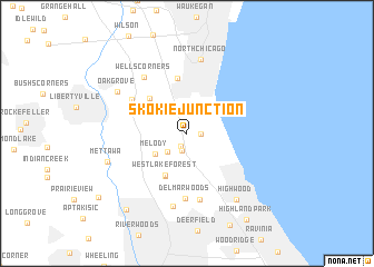 map of Skokie Junction