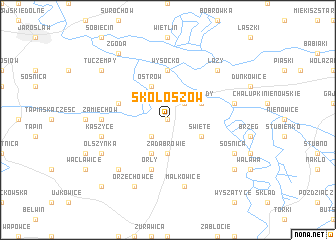 map of Skołoszów