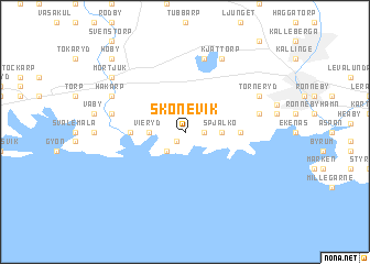 map of Skönevik