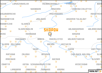 map of Skopów