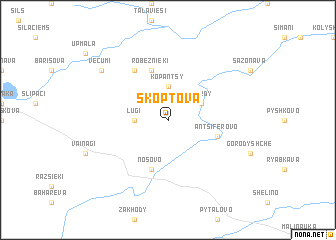 map of Skoptova