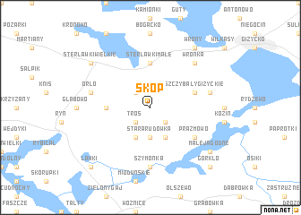 map of Skop