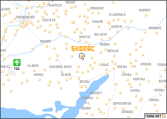 map of Skorač