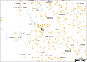 map of Škorići