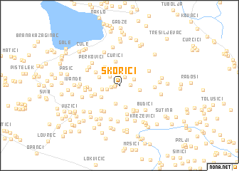 map of Skorići