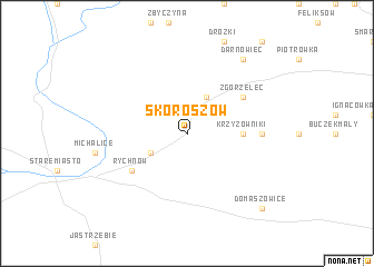 map of Skoroszów