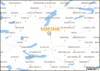 map of Skorzewo