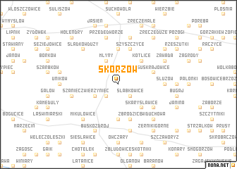 map of Skorzów