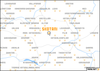 map of Skotáni