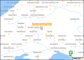 map of Skovengene